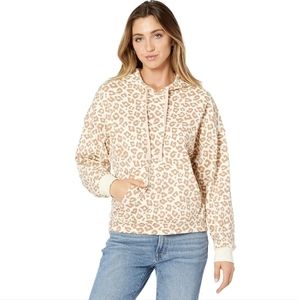 UGG Kes Cozy Hoodie Vintage White Leopard New With Tags